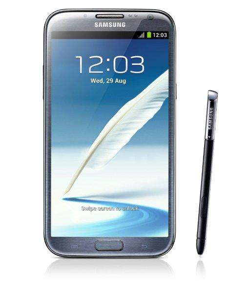 Samsung Galaxy Note 2 черного цвета