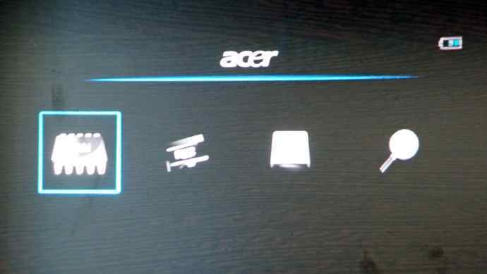 Результат проекцирования Acer C20