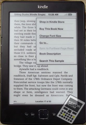Возможности Amazon Kindle 5