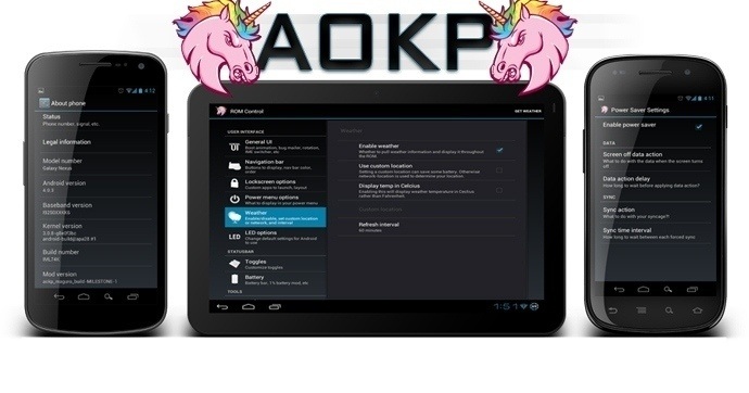 AOKP Milestone 6 для Sony Xperia U