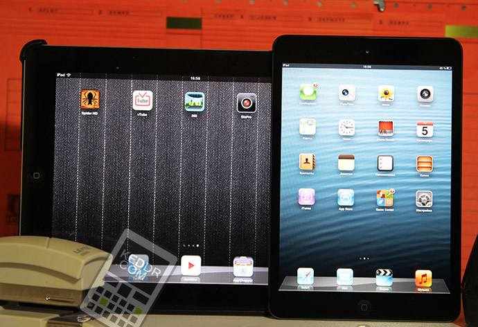 Сравнение iPad 2 и iPad mini
