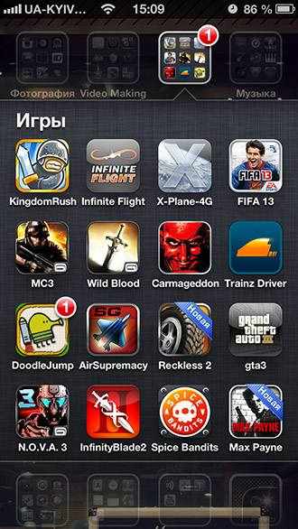 Игры на iPhone 5