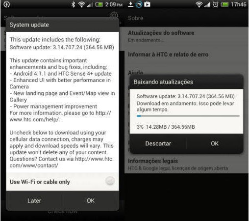 Официальное обновление Android 4.1.1 Jelly Bean для HTC One X