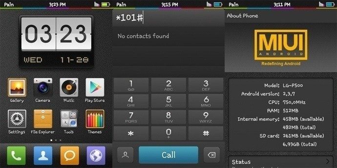 P-Miui 2.4.20 для LG Optimus One