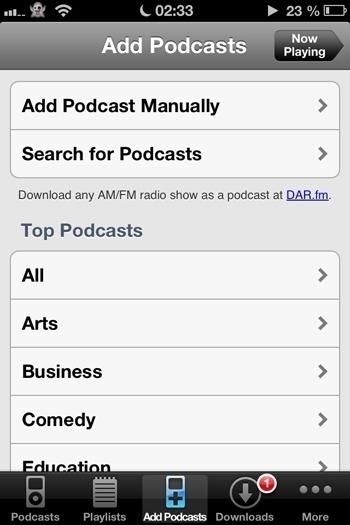Downcast - Add Podcasts