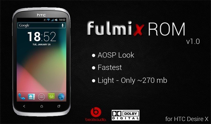 Fulmix ROM v1.0 для HTC Desire X