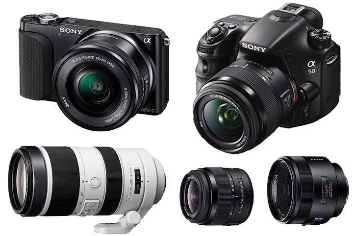 Горячие пирожки от тёти Sony — беззеркалка NEX-3N, зеркальная камера SLT-A58 и три новых объектива