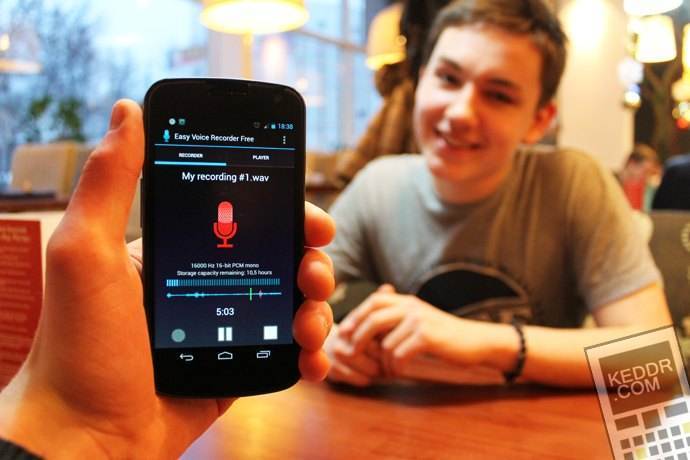 Приложение для Android - Easy Voice Recorder