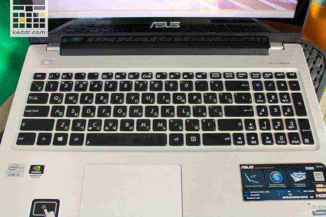Клавиатура в Asus VivoBook S550CM