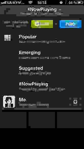 Twitter Music - Now Playing