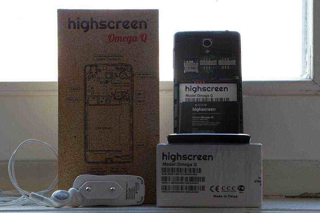 Комплектация Highscreen Omega Q