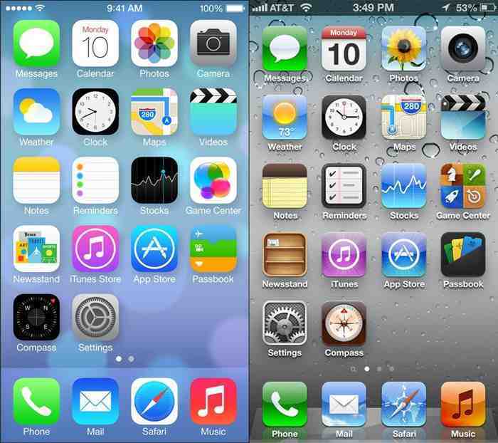 Как менялся дизайн приложений: от iOS 6 к iOS 7