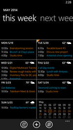 Windows Phone 8.1 - новый календарь