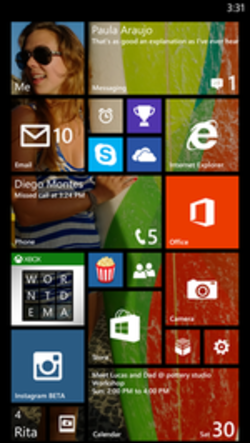 Windows Phone 8.1 - обои на рабочий стол