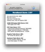Hackintosh - NovaBench score
