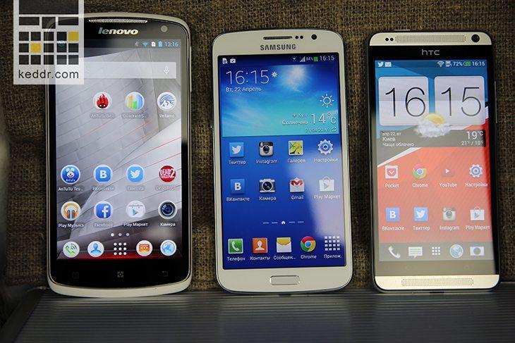 Lenovo IdeaPhone S920, Samsung G7102 Galaxy Grand 2 и HTC Desire 700 dual sim