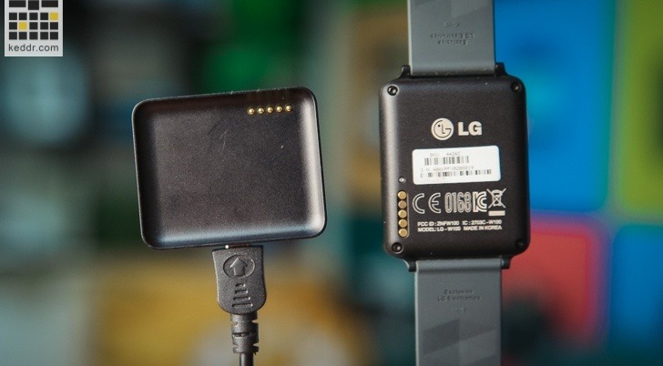 LG G Watch - зарядка