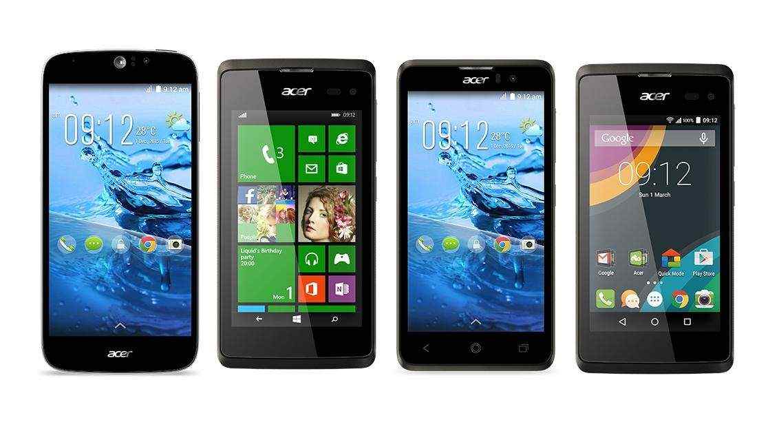 MWC 2015. Acer показала сразу четыре смартфона и “умный” браслет Leap+