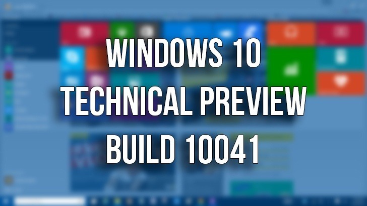 Обзор новой сборки (10041) Windows 10 Techincal Preview