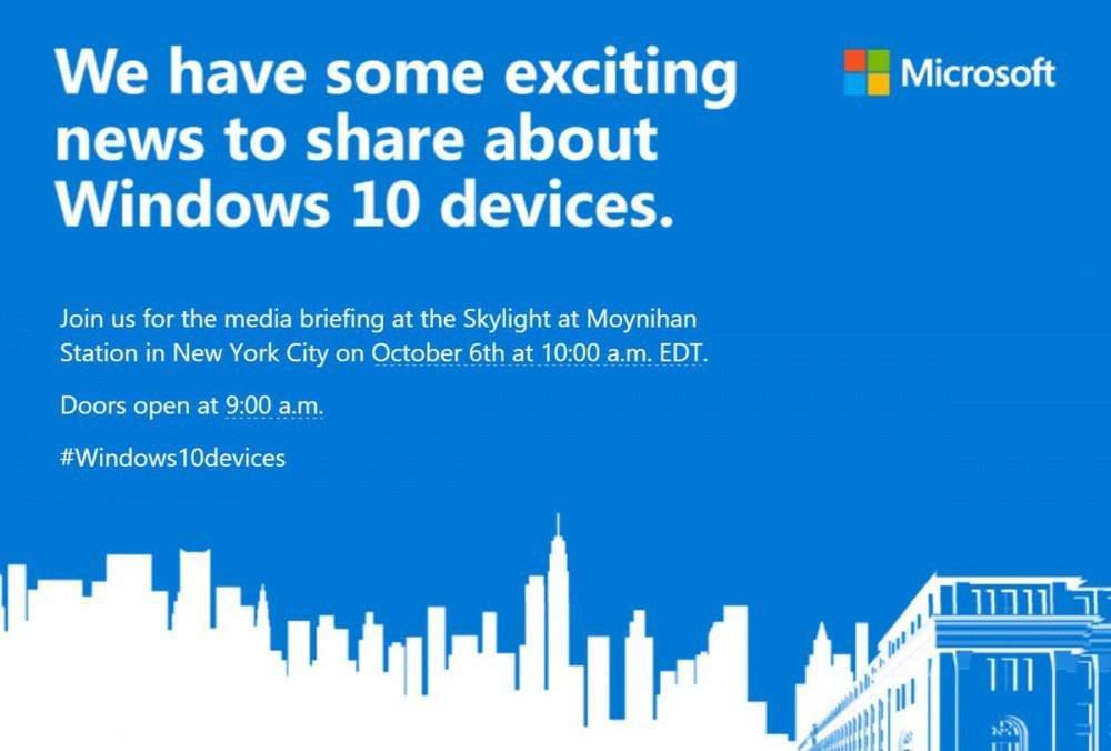 Что нам покажет компания Microsoft 6 октября