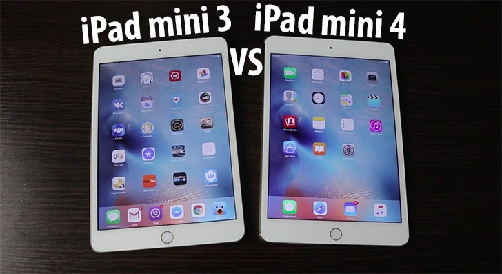 iPad mini 4 vs iPad mini 3