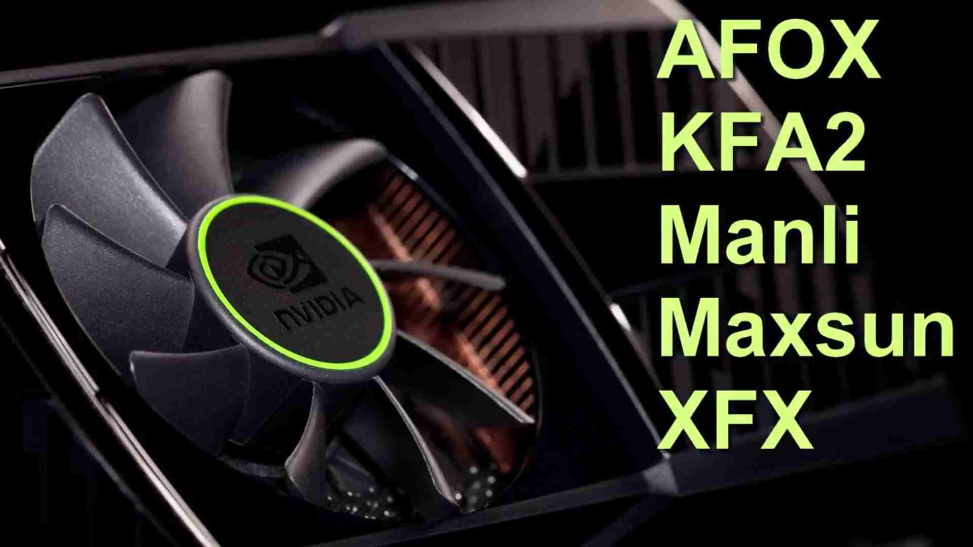 5 крутых малоизвестных производителей видеокарт: AFOX, KFA2, Manli, Maxsun, XFX