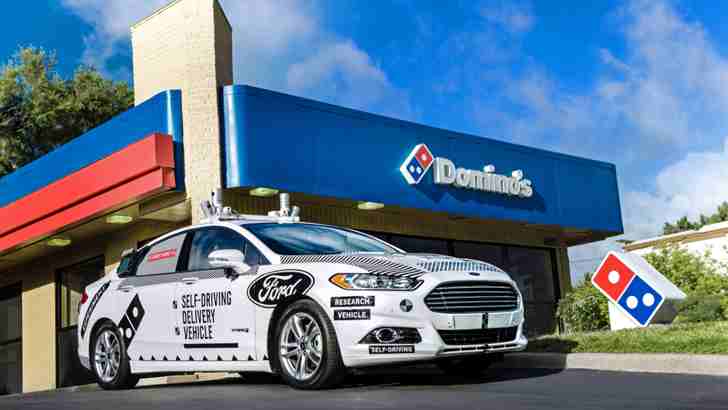 Ford и Domino’s тестируют самоуправляемые автомобили для доставки пиццы