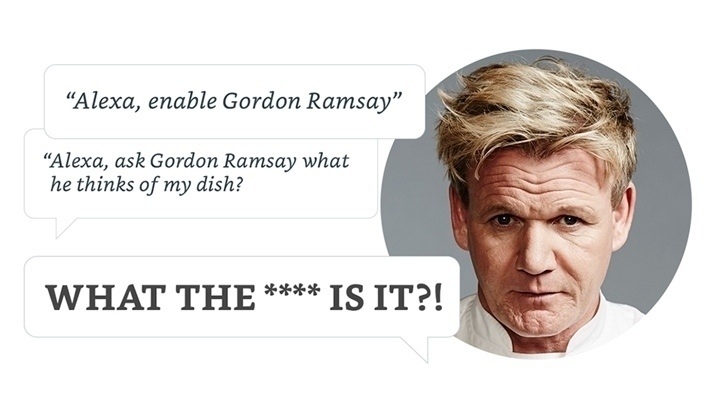 Теперь можно попросить Гордона Рамзи “покритиковать” ваши блюда с помощью Alexa