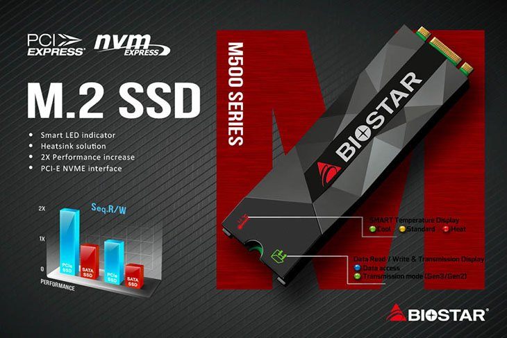 SSD Biostar M500 сами оповестят вас о перегреве