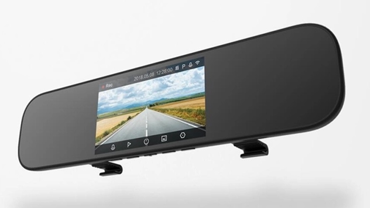 Xiaomi показала умное зеркало заднего вида с видеорегистратором