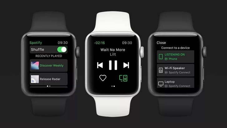 Spotify выпустил приложение для Apple Watch
