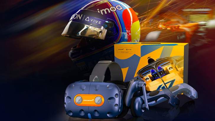 HTC представила шлем Vive Pro McLaren Edition для фанатов Формулы 1