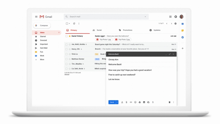 Gmail позволит указывать время отправки письма