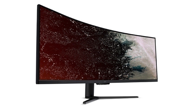 Acer представила новую линейку сверхшироких дисплеев с изогнутым экраном