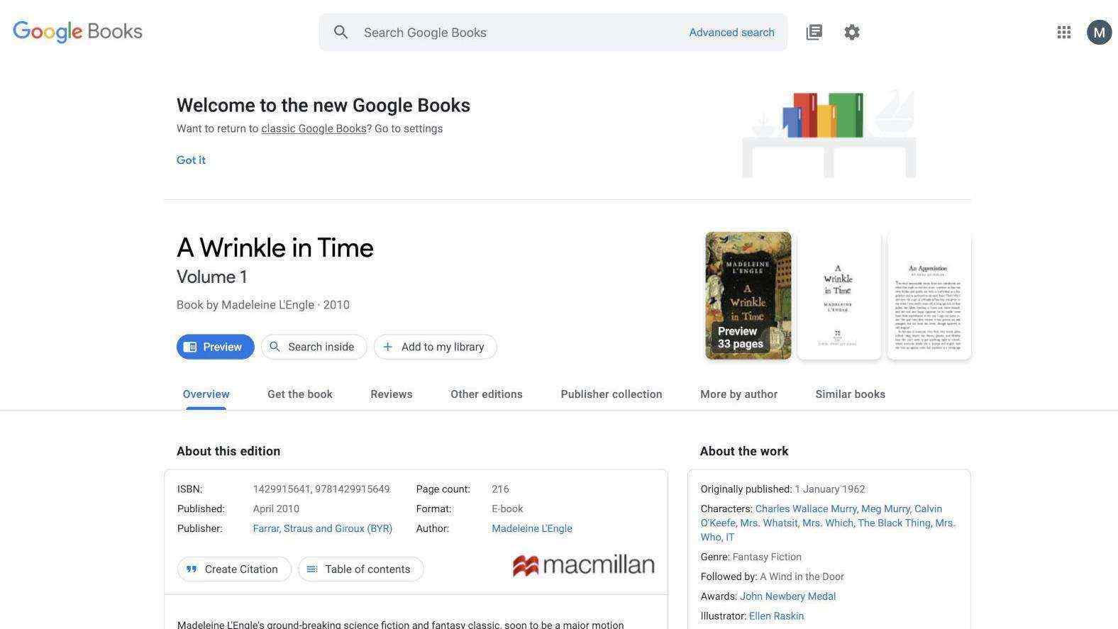 Google обновила дизайн веб-версии сервиса Books