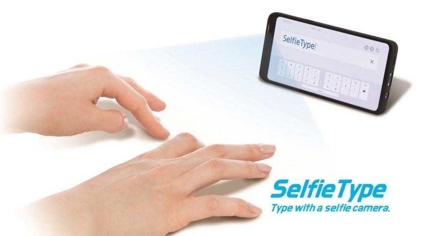 Samsung показала виртуальную клавиатуру SelfieType