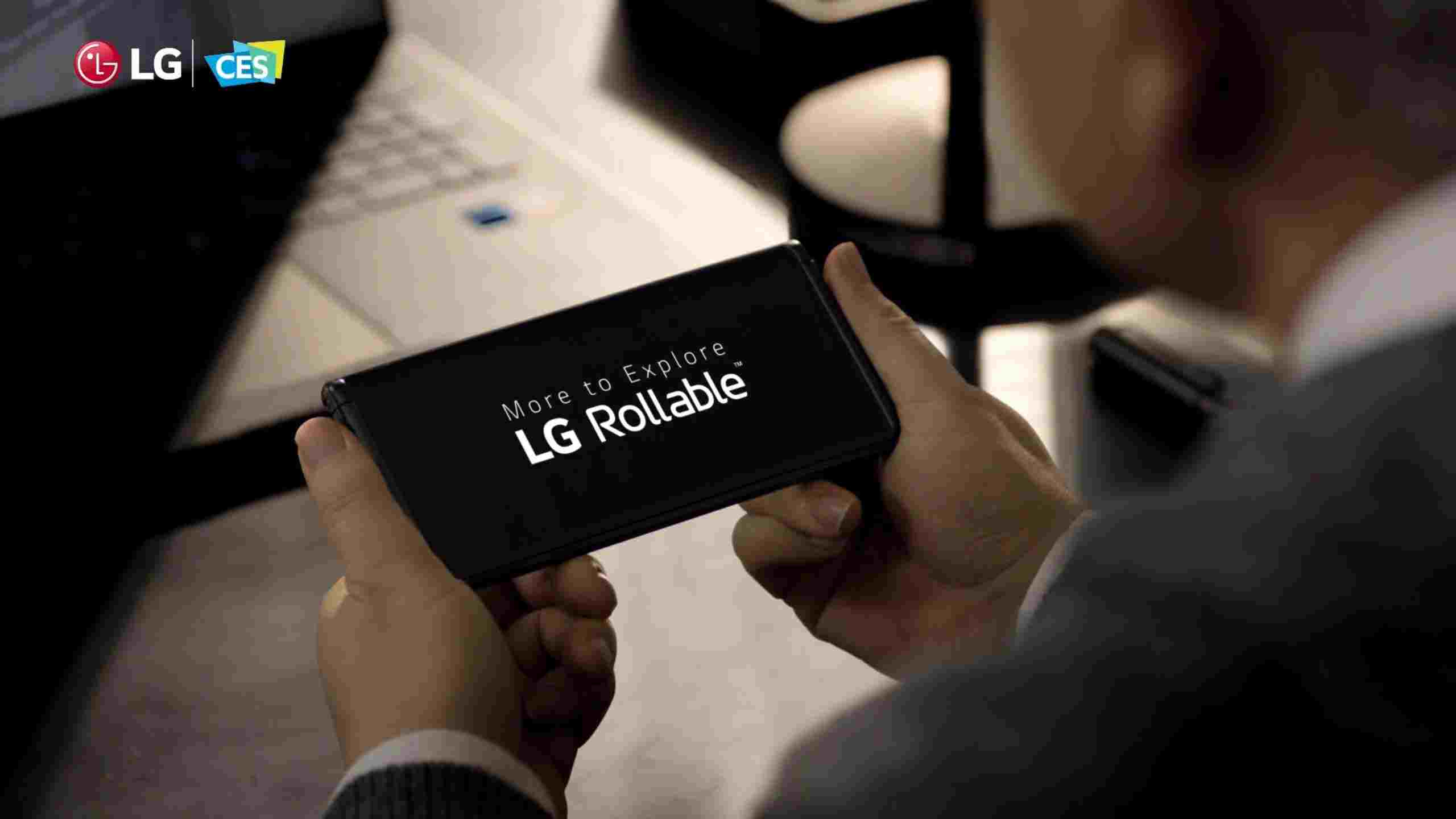 LG вновь тизерит сворачиваемый смартфон Rollable