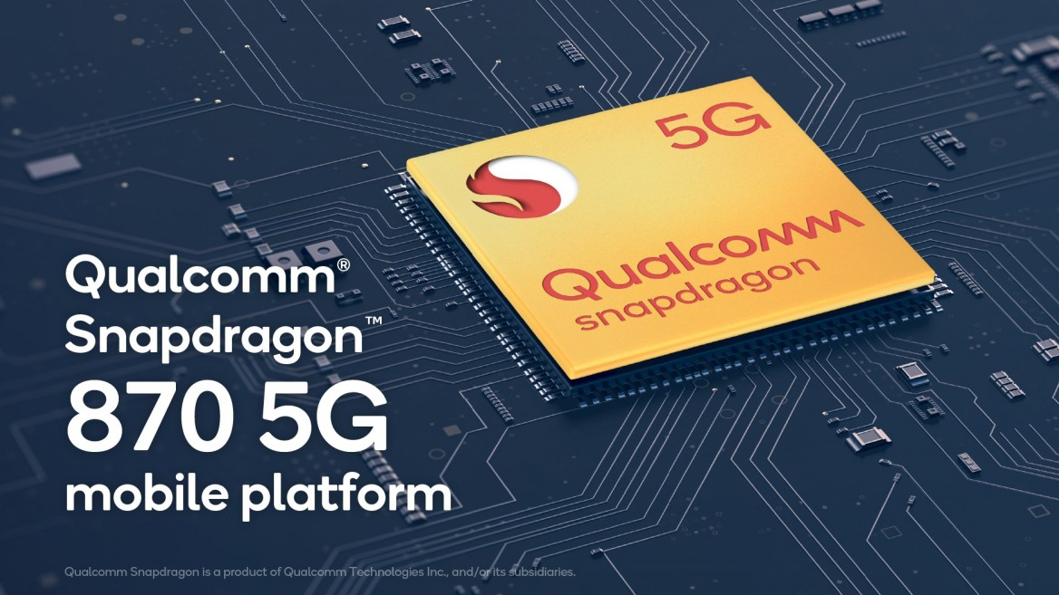 Qualcomm представила чипсет Snapdragon 870 – слегка разогнанную версию Snapdragon 865+