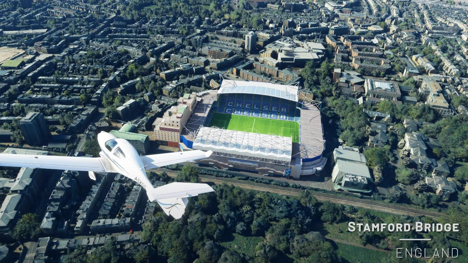 Очередное обновление добавляет в Microsoft Flight Simulator британские замки и стадионы