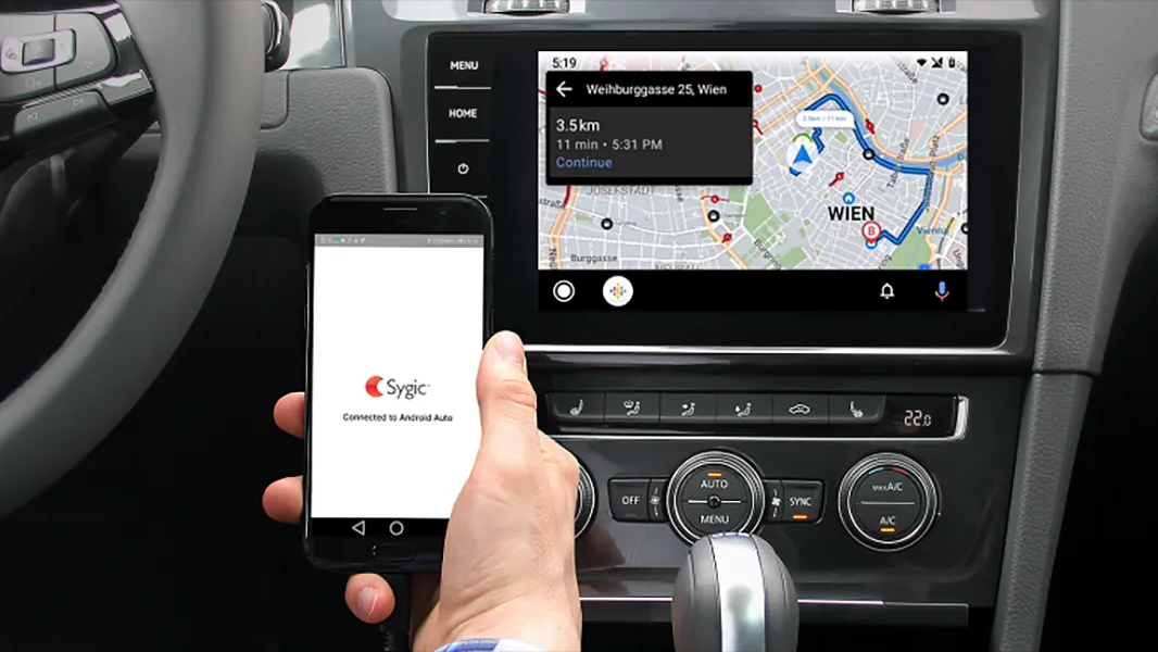 Google позволила использовать в Android Auto различные приложения для навигации, оплаты парковки и зарядки электрокаров