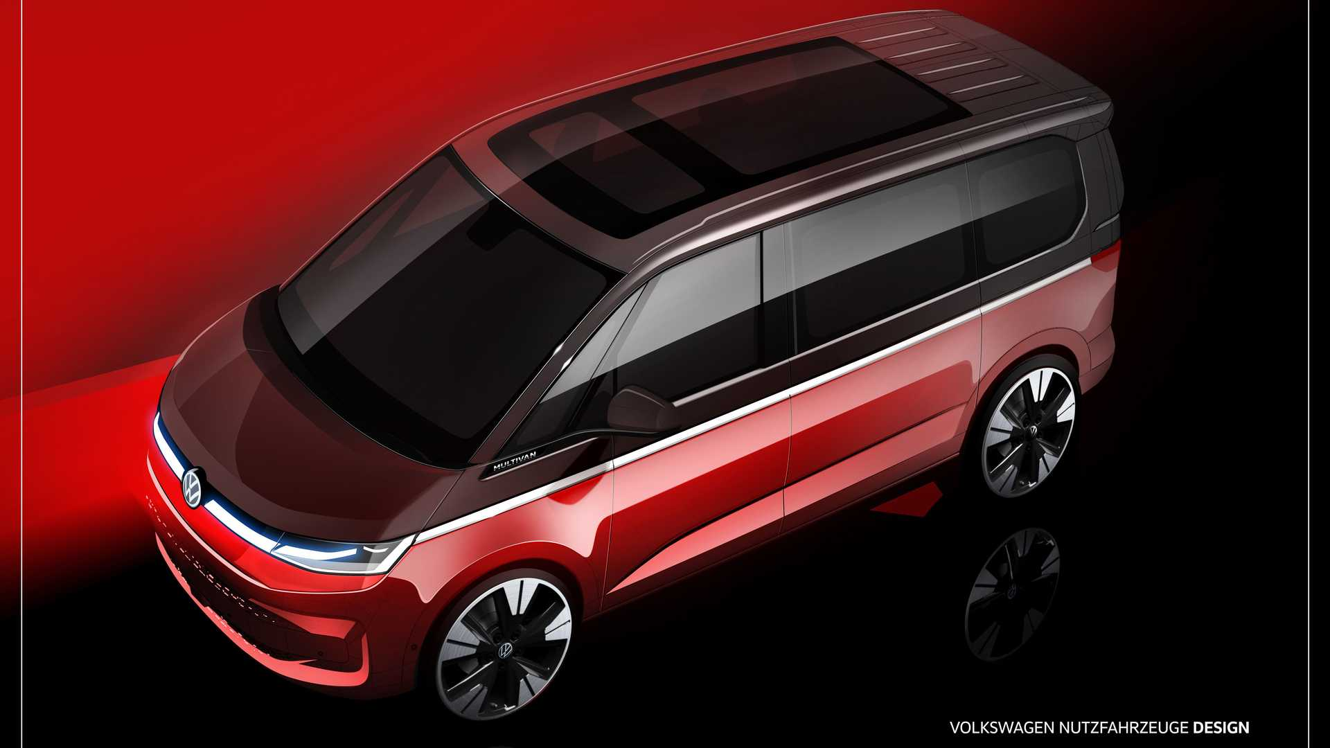 Volkswagen показала эскизы нового T7 Multivan