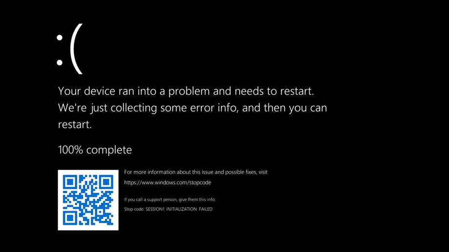 Синий “экран смерти” стал черным в Windows 11