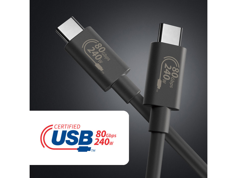 Нарешті на ринку з’являться перші кабелі USB4 2.0