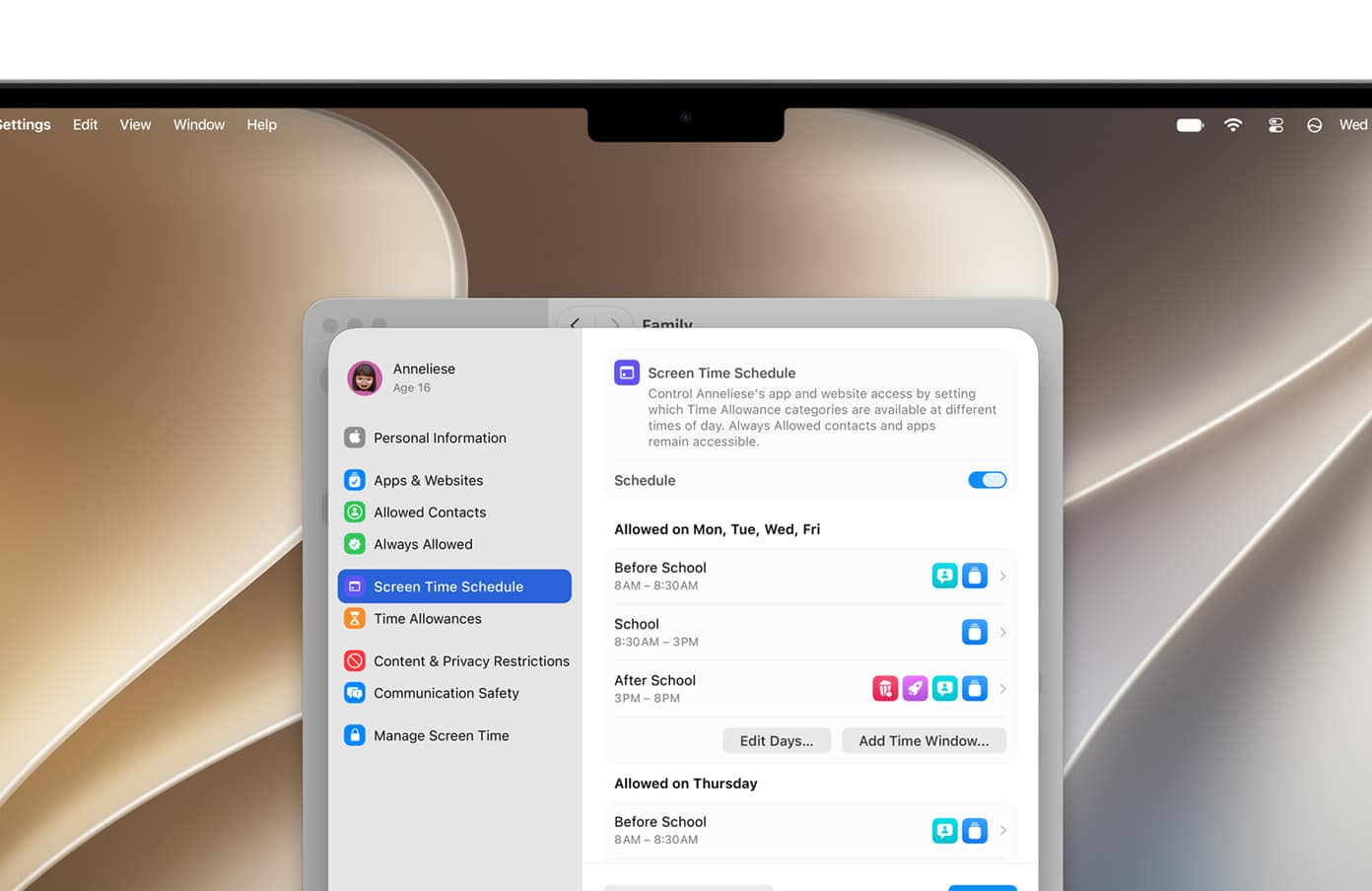 Батьківський контроль на macOS