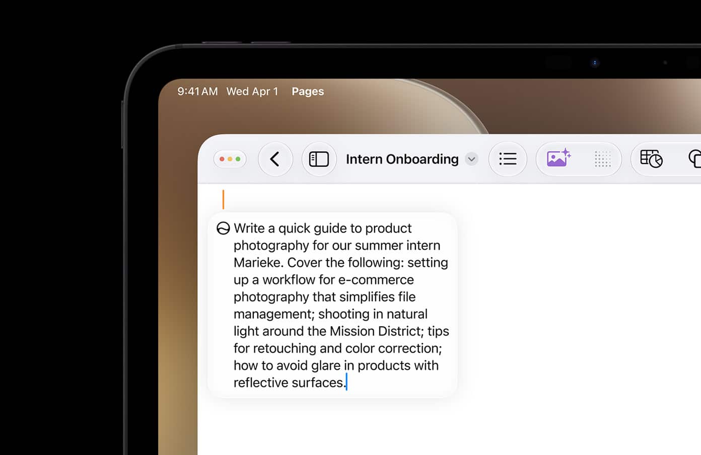 Write with Siri