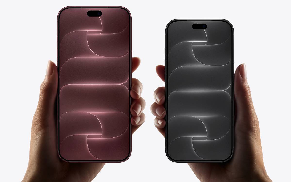 IPhone 18 Pro у темно-червоному та чорному кольорах з екранами, що демонструють відповідні тони в руках