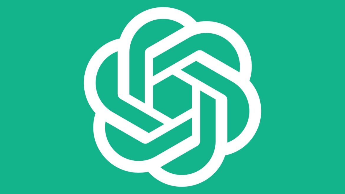 Білий логотип OpenAI на бірюзовому фоні, компанія якої визнала провал інтеграції ChatGPT у Siri
