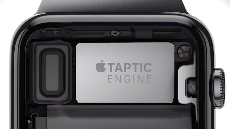 7cfc1ea2_001 Внутрішня частина Apple Watch з видимим чіпом Taptic Engine, що є предметом судового спору щодо порушення патентів на