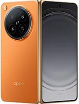 Смартфон Oppo Find X10 Pro Max у помаранчевому кольорі зі складаним дисплеєм та круглим блоком камер