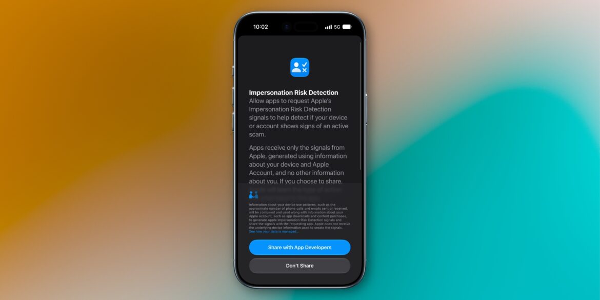 IPhone із запитом про передачу сигналів ризику розробникам застосунків і кнопками згоди чи відмови
